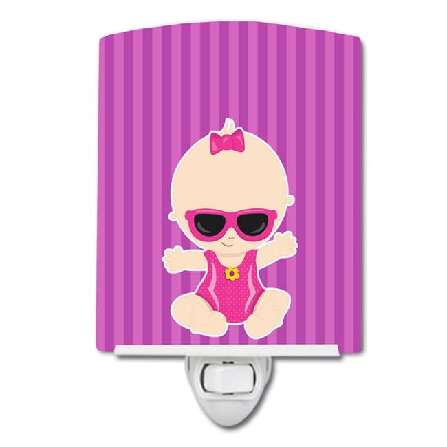 Beach Baby Girl Sunglasses Sarah Ceramic Night Light