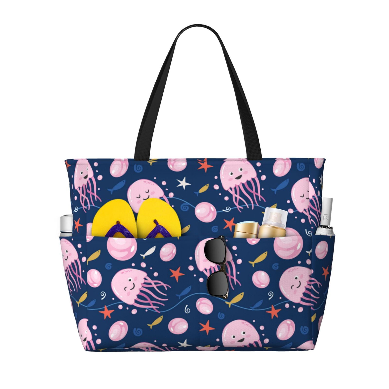 Beach Tote Bag - Lilac / Indigo