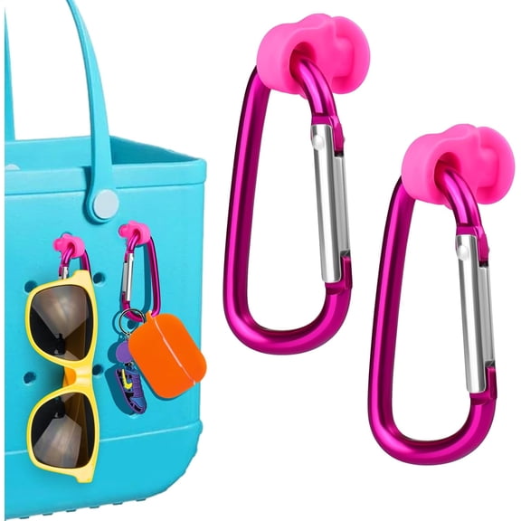 Beach Bag Key Holder – Carabiner Clip for Keys & Accessories, Decorative Tote Bag Organizer