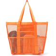thumbnail image 1 of Beach Bag - Large Tote Bag ,Women's Tote Bag with Removable Pouch,Mesh Storage Tote Bag, Beach Bag, 8 Pockets Shopping Bag, 1 of 7