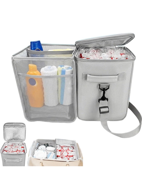 Beach Bag Organizer Inserts, Beach Bag Accessories, Lightweight Mesh Insert Divider Pouch, Organizing Rubber Tote Bags, Save Storage Space