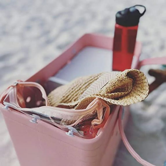 Beach Bag Organizer Partition Board, Multi-Color Storage Divider for Picnic or Travel, Adjustable Sections, 21x30x0.5cm, Plastic