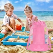 Beach Bag Outdoor For Children's Beach Toys Storage Bag For Playing Sand Tools Beach Bag Large Capacity Bag Mesh Beach Bag