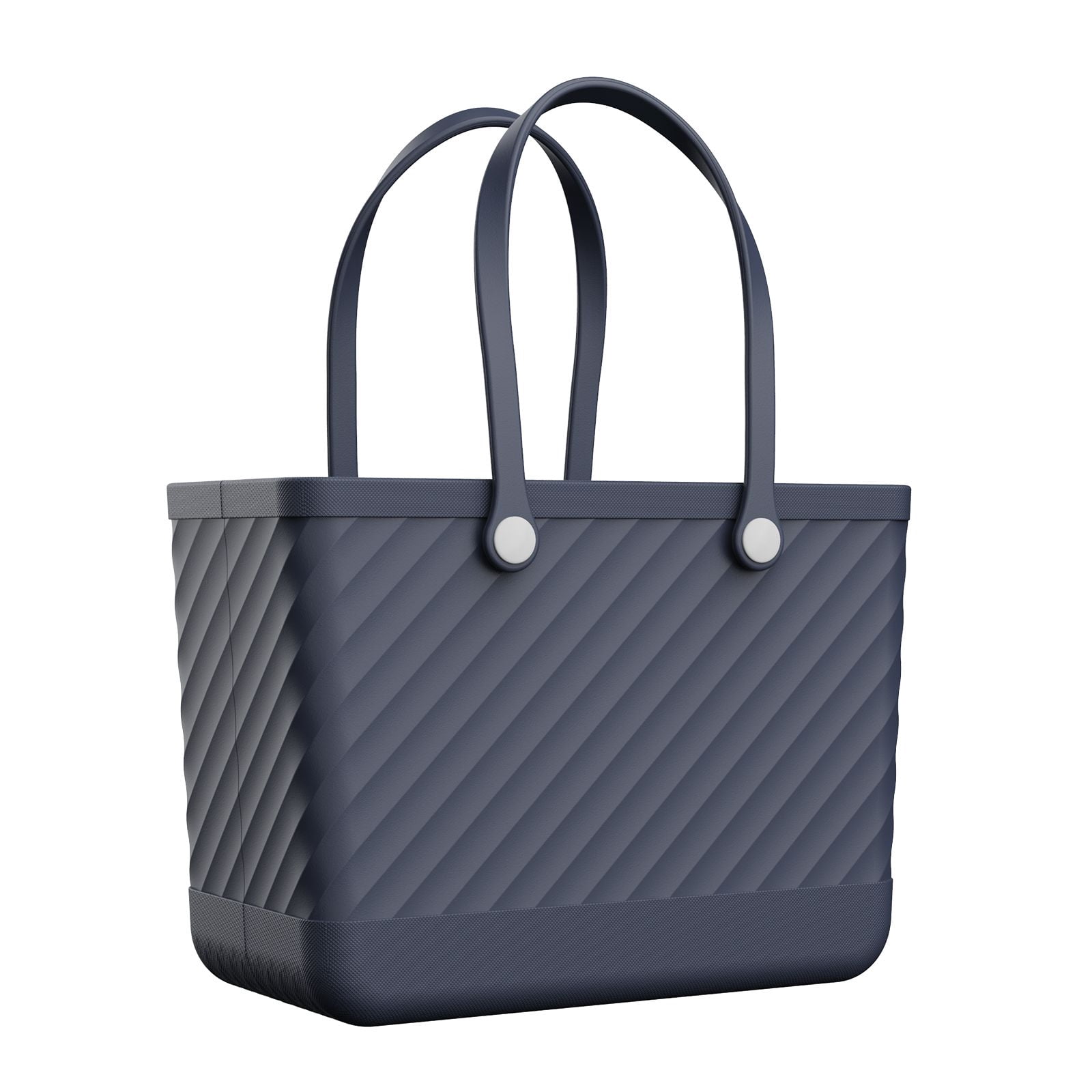 Oversized Rubber Beach Tote – Waterproof, Sandproof, Extra Large (19” X 13.5” X 10.5”) With Clear Pouch – For Pool, Travel, Gym