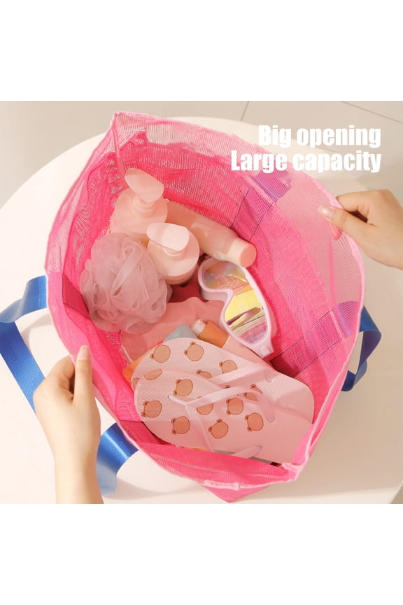 Beach Bag Tote Bag Large Capacity Travel Organizer Transparent Toiletry Storage Pouch Outdoor Waterproof Bag