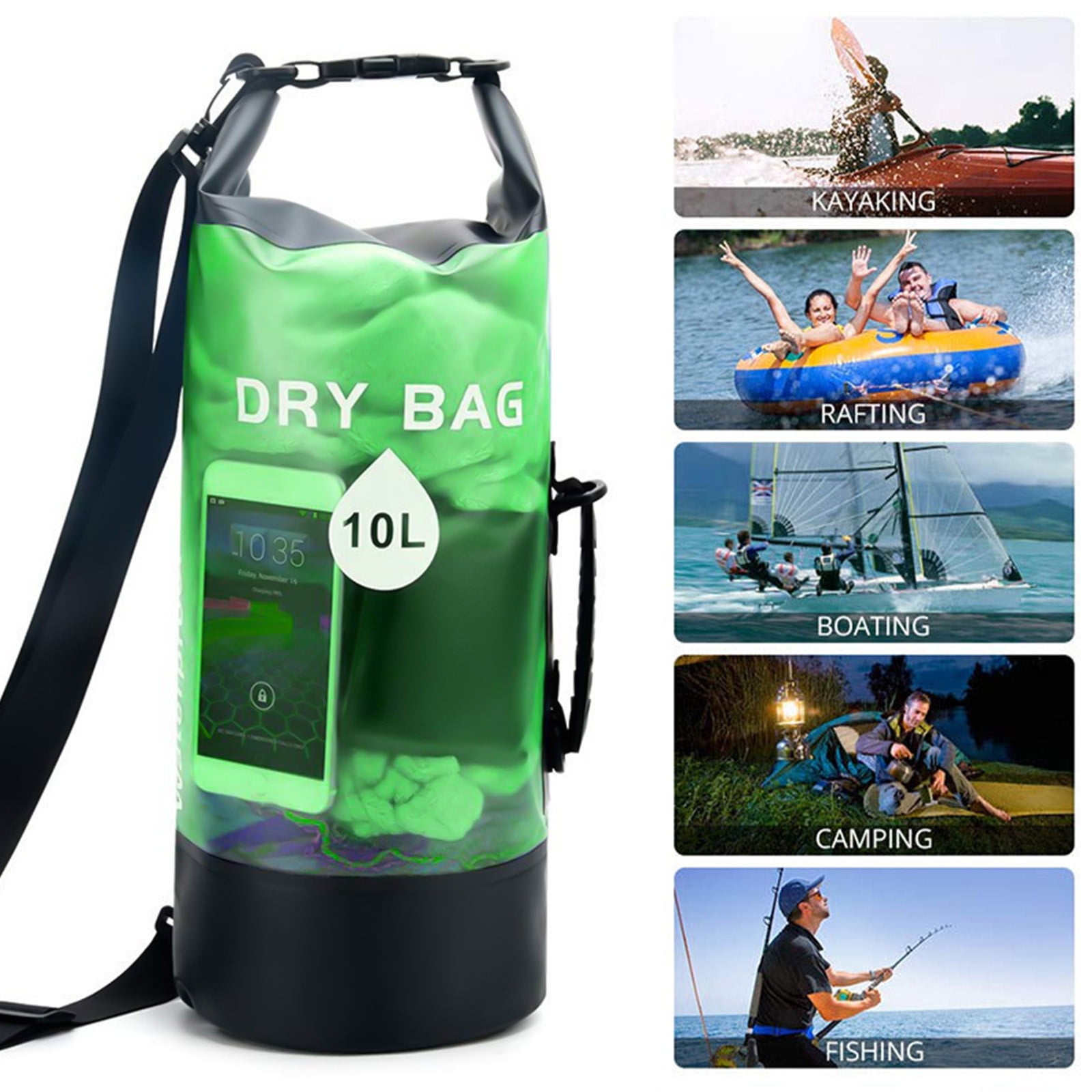 Beach Bag Tote Outdoor Sports PVC Bag, Swimming Beach Bag, Hiking Bag, Drifting Bag Wet And Dry Separation Backpack Ideal For Beach Gym Travel Swimming