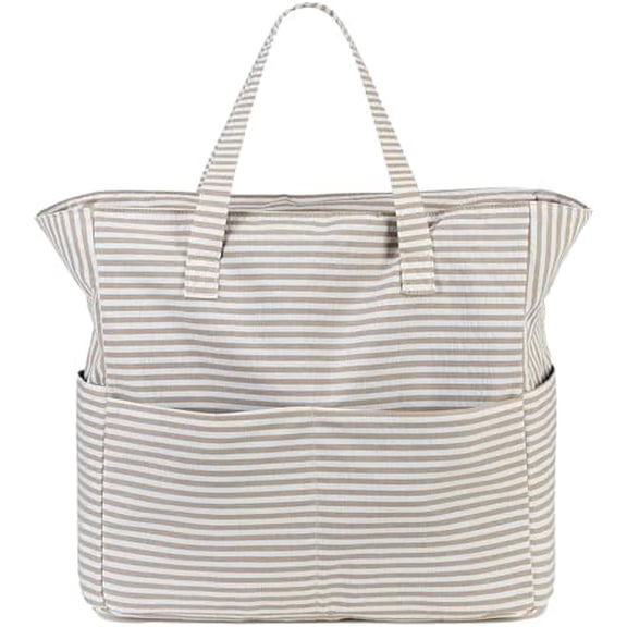 Beach Bag Waterproof Sandproof Women Beach Tote Bag Pool Bag with Zipper for Gym Grocery Travel with Wet Pocket