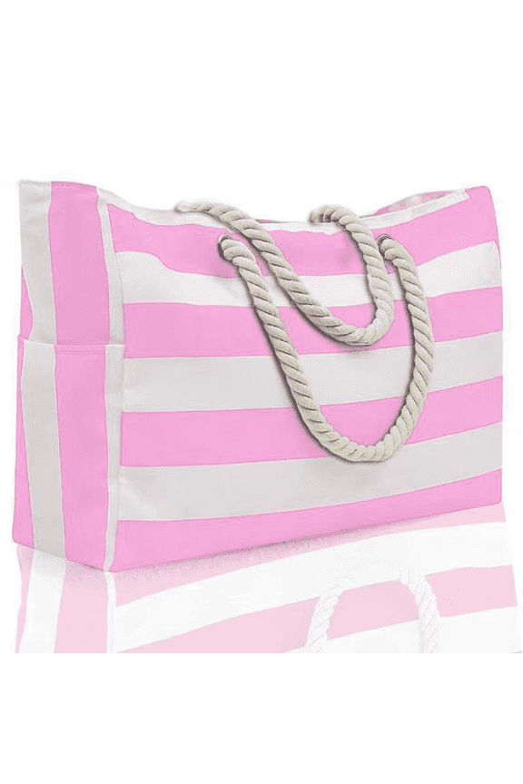 Beach Bag for Women - Large Beach Tote Bag, Waterproof Sandproof Beach Bag with Zipper, Large Swim Pool Beach Tote