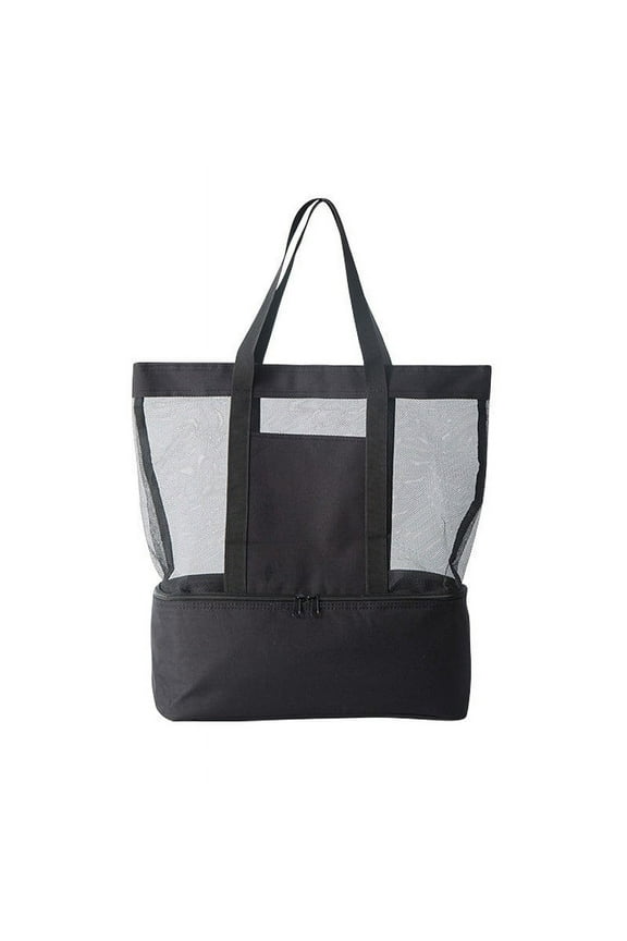 Beach Bag with Cooler Mesh Beach Bags for Women Sandproof for Pool and Swimming Travel Daily with Beach Cooler