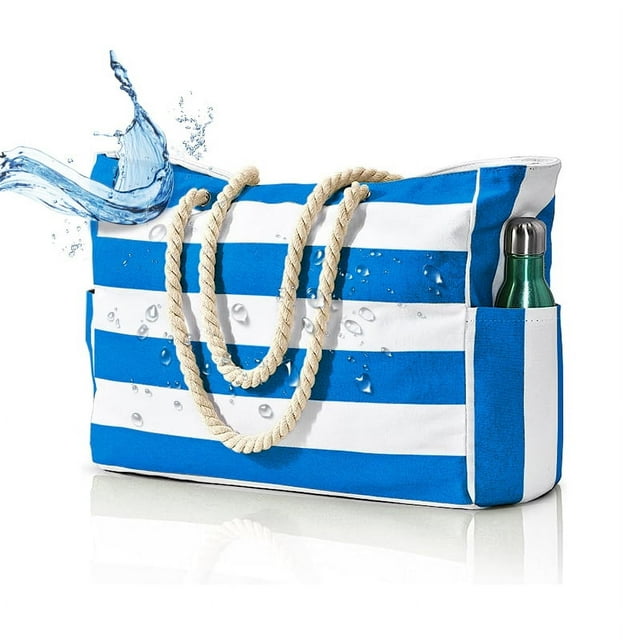 Tote Bags Lamyba Beach Tote Bag For Women Waterproof Sandproof