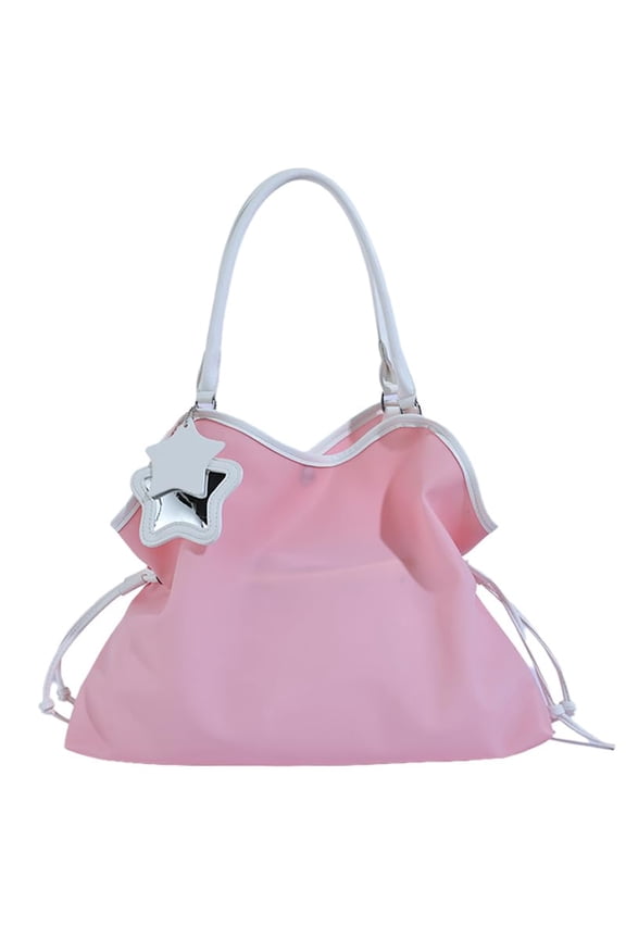 Beach Bags for Women, PVC Translucent Underarm Purse, Candy Color Jelly Bag, Lightweight Waterproof Hobo Handbag for Travel Work Gym Shopping Daily Use.