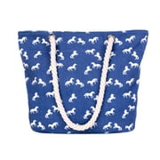 Beach Bags for Women, Beach Tote Bag Waterproof Sandproof Swim Pool Bag Large Capacity Beach Bag with Wet Pocket