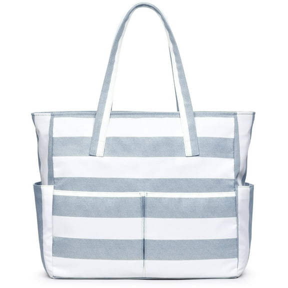 Beach Bags for Women, Beach Tote Bag Waterproof Sandproof Swim Pool Bag Large Capacity Beach Bag with Wet Pocket