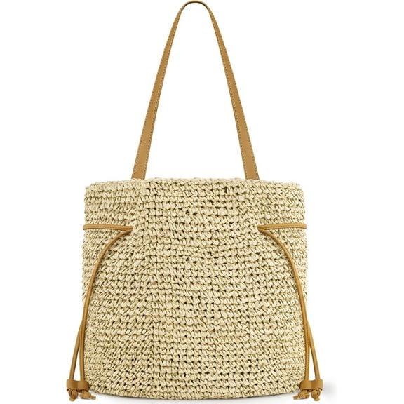 Beach Bags for Women, Beach Tote Straw Purse Handbag for Summer Vacation