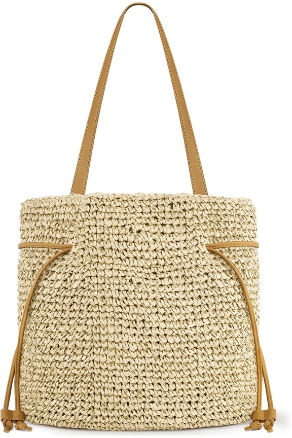 Beach Bags for Women, Beach Tote Straw Purse Handbag for Summer Vacation