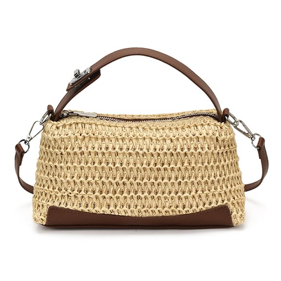 Beach Bags for Women, Bohemian Underarm Bag, Large Capacity Rainbow Hobo Handbag, Stylish Ethnic Style Woven Hobo Bag for Vacation Beach Seaside.