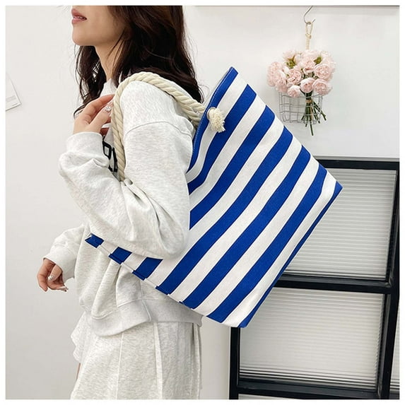 Beach Bags for Women Large Canvas Beach Tote Bag Waterproof Sandproof Beach Bags Swim Pool Bag Travel Essentials