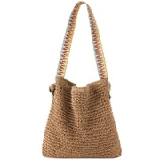 Beach Bags for Women - Straw Bag Tote Bags Casual Boho Large Summer Crossbody Shoulder Handbags Purse