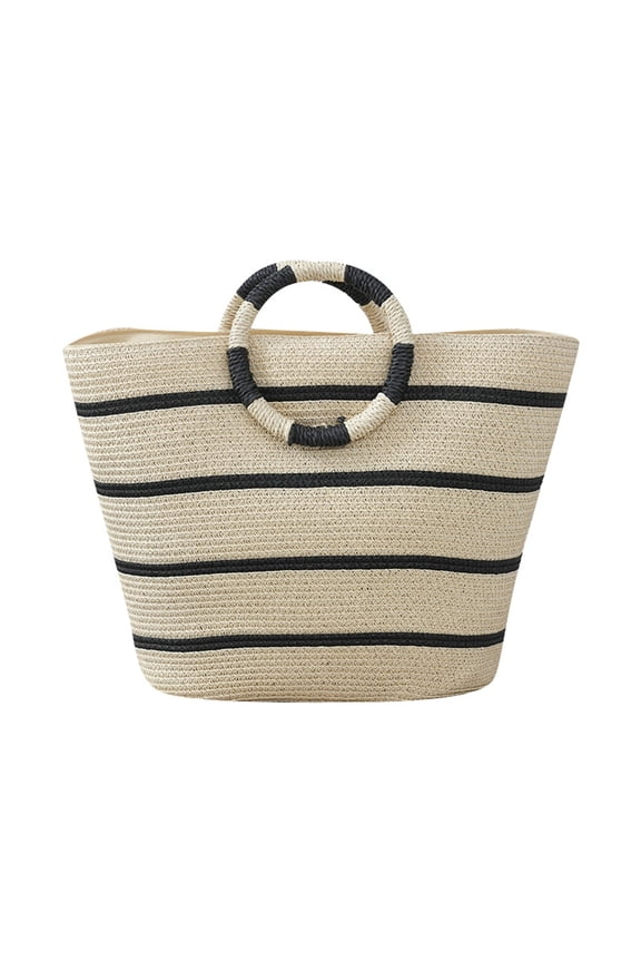 Beach Bags for Women Straw Tote Bag Summer Beach Bag Large Woven Straw Tote for Vacation Holiday
