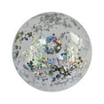 thumbnail image 1 of Beach Ball, 16Inch Inflatable Glitter Swimming Pool Balls for Beach Party Favor, Transparent PVC Inflatable Beach Ball Elastic Beach Ball Confetti Ball Pool Beach Outdoor Toys Silver, 1 of 1