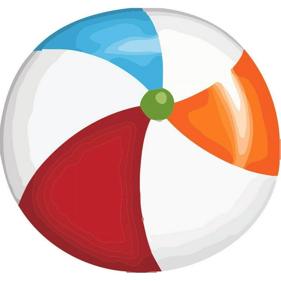 Beach Ball Balls Summer Design School Wall Decals for Classroom Decoration and Design Decals on Walls- Creative Teacher Artwork Stickers Sticker Back to School Ideas Teachers Schools Size (20x20 inch)