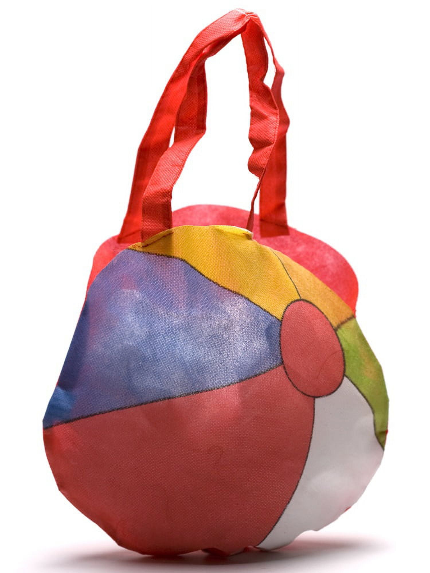 Beach Ball Shaped Tote Bag Favor Bagss 12 Pieces