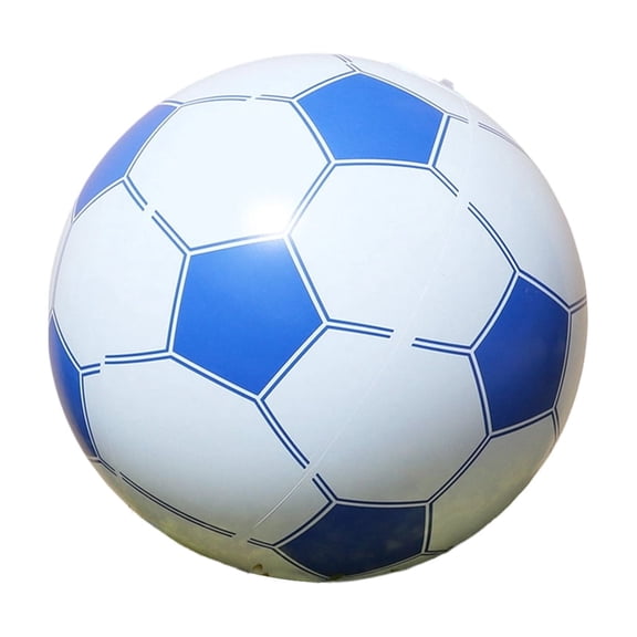 Beach Balls, 11.8" Inflatable Soccer Ball - Blow Up Inflatable Beach Ball for Pool Parties, Themed Birthdays, Beach Events, Summer Party Decorations, 1 Pack Beach Football Blue