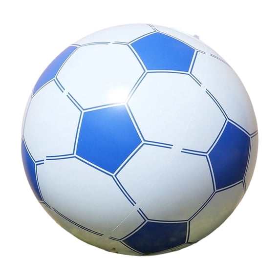 Beach Balls, 11.8" Inflatable Soccer Ball - Blow Up Inflatable Beach Ball for Pool Parties, Themed Birthdays, Beach Events, Summer Party Decorations, 1 Pack Beach Football Blue