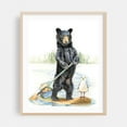 thumbnail image 1 of Beach Bandits - Painting Humor Nature Boat Bird Illustration Surrealism Oak Framed Wall Art Print 9 x 12 inches, 1 of 12