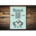 thumbnail image 1 of Beach Bar Directional Novelty Decor, Metal Wall Sign - 10x14 Inches, 1 of 4