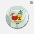 thumbnail image 1 of Beach Bar Drinks | 4'' X 4'' Round Decorative Magnet, 1 of 2