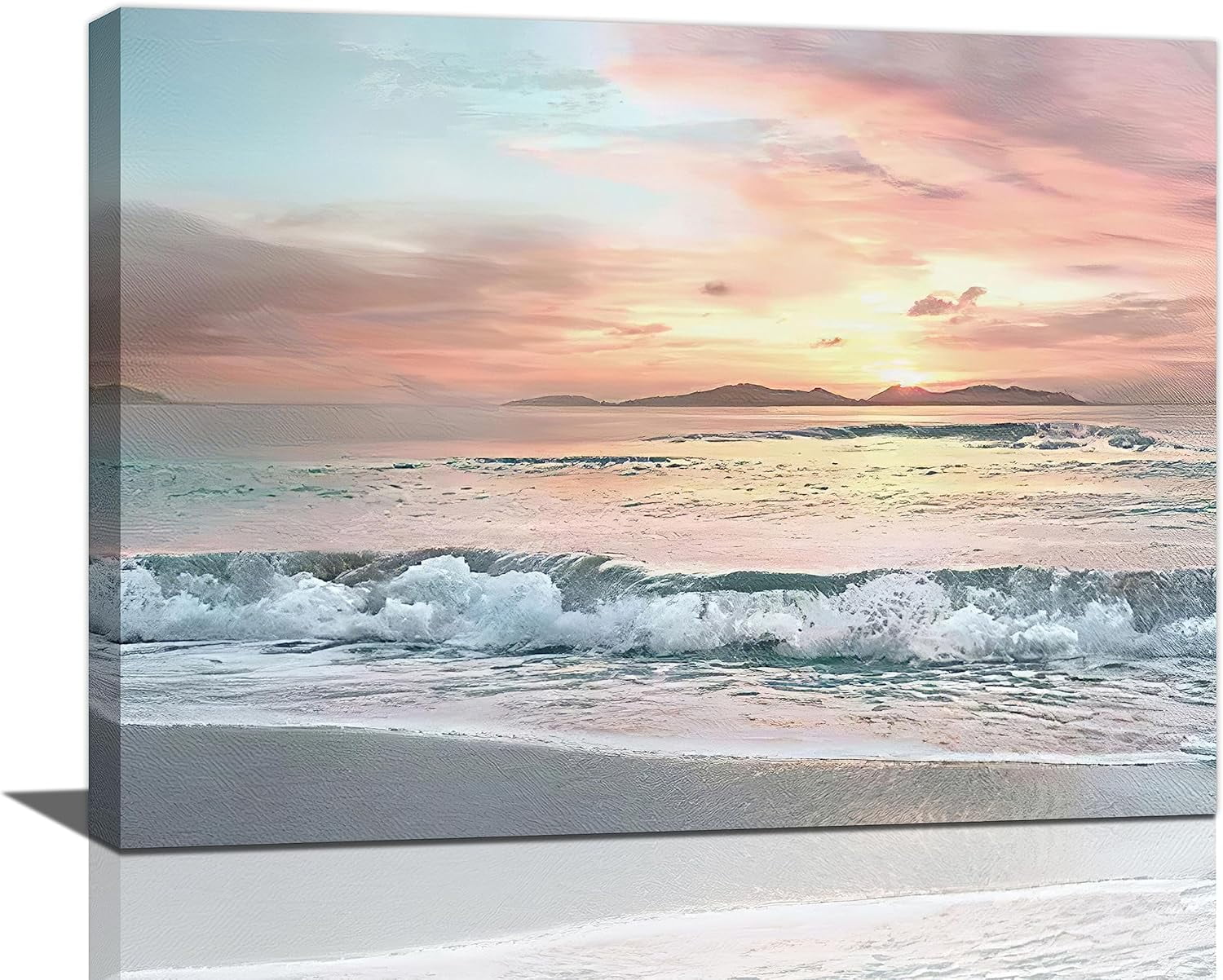 Beach Bathroom Decor Wall Art Coastal Beach Pictures Wall Decor Ocean ...