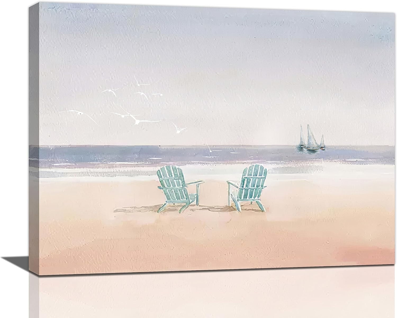 Beach Bathroom Decor Wall Art Coastal Beach Pictures Wall Decor Ocean ...