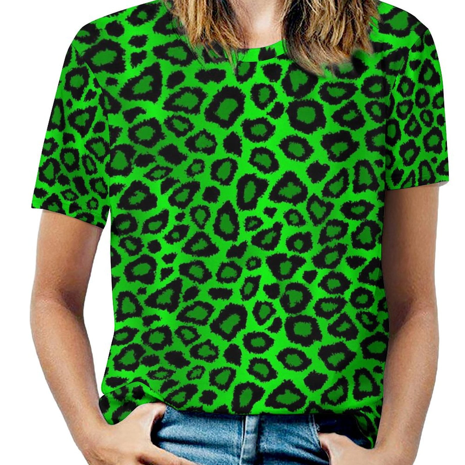 Women's Black Animal Printed Casual Shirt