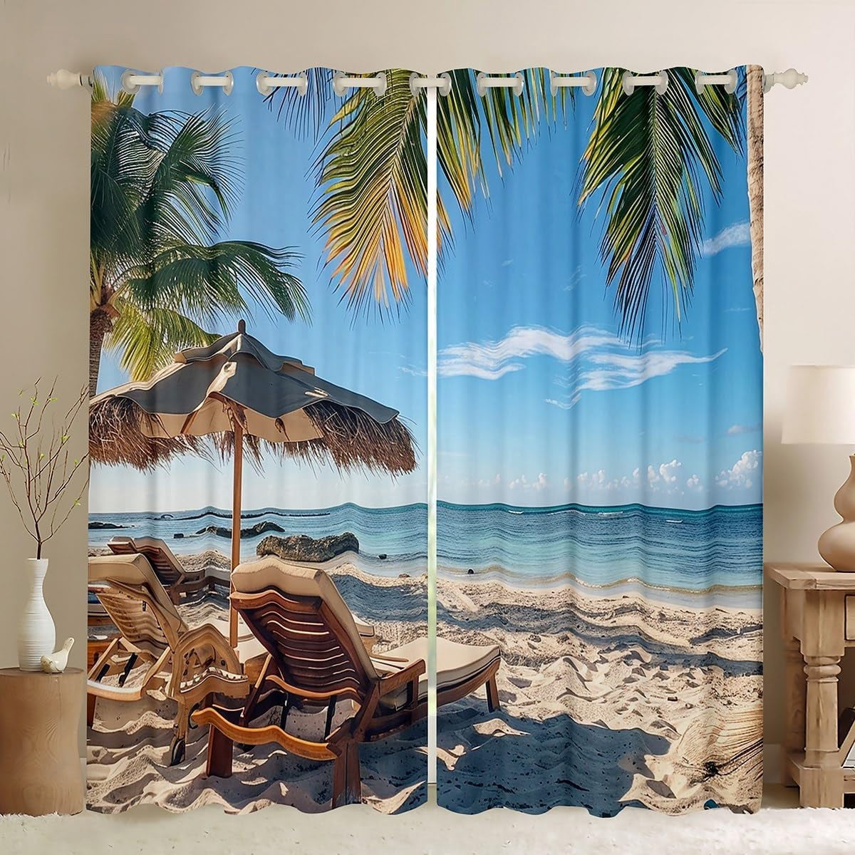 Beach Curtains For Bedroom