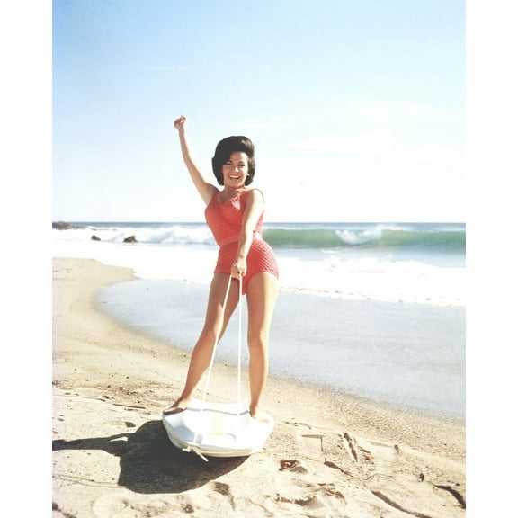 Beach Blanket Bingo Annette Funicello On Surf Board On Beach 24X36 Classic Hollywood Posterr