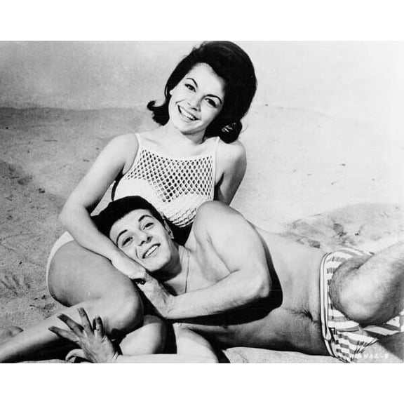Beach Blanket Bingo Annette Funicello in string bikini Frankie Avalon poster