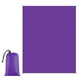 thumbnail image 1 of Beach Blanket Camping Blanket Picnic Mat Waterproof Sandproof Foldable Beach Mat Purple, 1 of 8