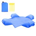 thumbnail image 1 of Beach Blanket with Inflatable Pillows, Sandproof Waterproof Picnic Blankets, 110.24" x 110.24" Quick Drying Beach Mat with Pouch and 4 Anchors, Outdoor Blanket Suitable for Travel, Camping, 1 of 4