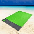 thumbnail image 1 of Beach Blanket Lightweight Picnic Blanket for Festival Hiking Sporting Events Green 140cmx200cm, 1 of 8