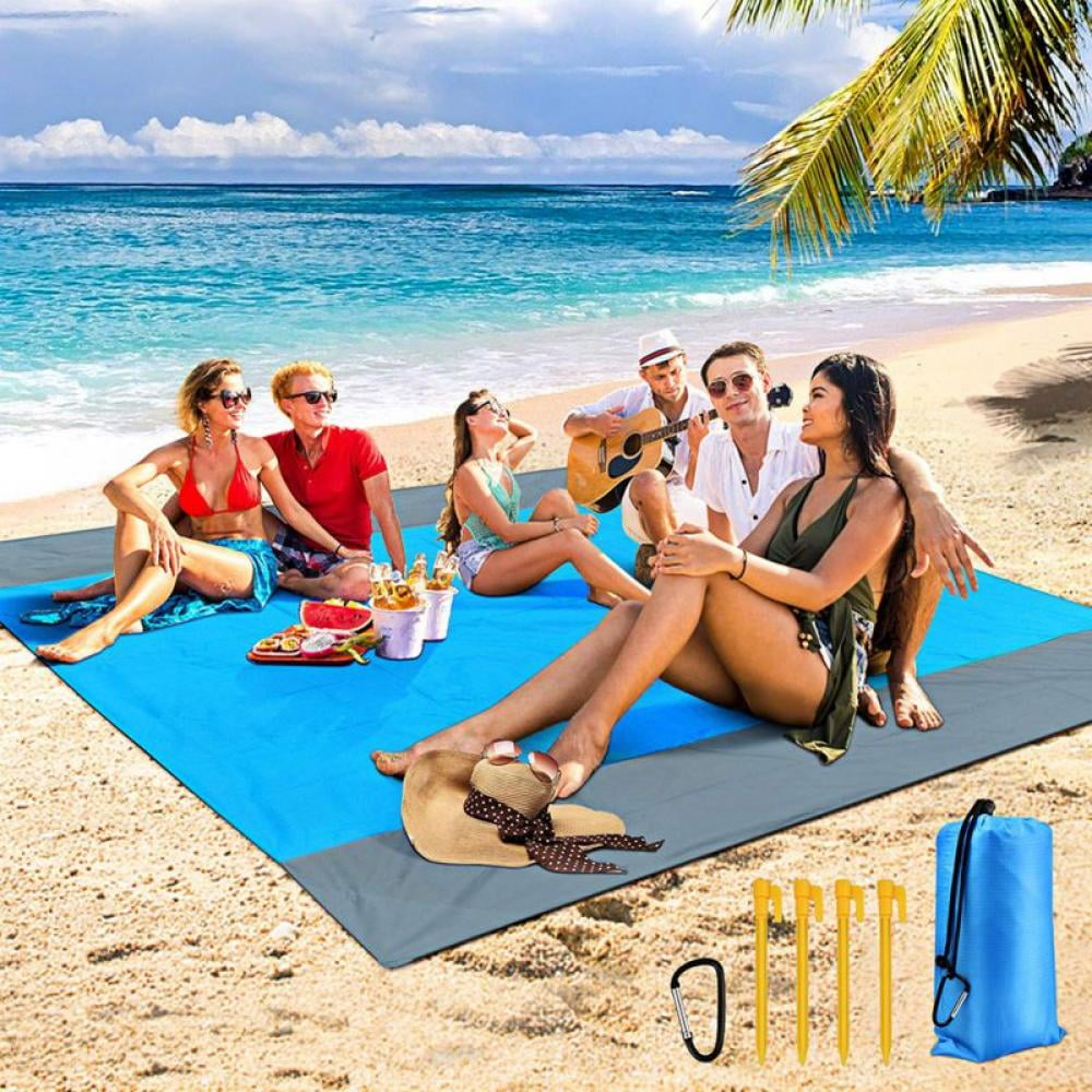 Beach Blanket Oversized 82 X79 120 x108 Sand Proof Beach Mat Outdoor Picnic Mat for Travel Camping Hiking Walmart