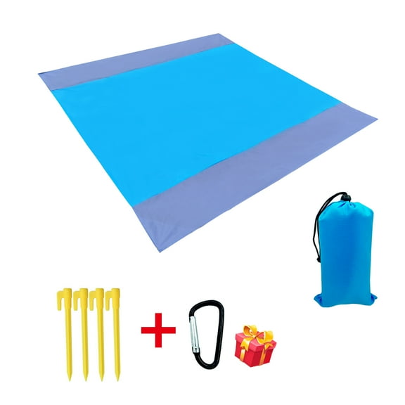 Beach Blanket,Picnic Blankets Waterproof Sandproof for 4-7 Adults, Oversized Lightweight Beach Mat, Portable Picnic Mat, Sand Proof Mat for Travel,Camping, Hiking, Packable w/Bag