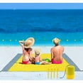 thumbnail image 1 of Beach Blanket Waterproof Sandproof, 83''×78'' Picnic Beach Blankets Oversized for 4-7 Adults, Lightweight & Durable Beach Mat Quick Drying for Beach Travel, Camping, Hiking, 1 of 7