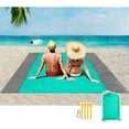 thumbnail image 1 of Beach Blanket Waterproof Sandproof, 83''×78'' Picnic Beach Blankets Oversized for 4-7 Adults, Lightweight & Durable Beach Mat Quick Drying for Beach Travel, Camping, Hiking, 1 of 9