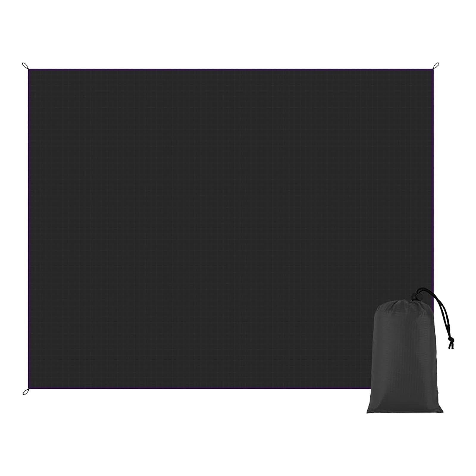 HIHOHO Beach Blanket Waterproof Sandproof Beach Mat For 1-8 Adults Quick Drying Durable Outdoor Picnic Mat For Beach Festival Travel Camping Hiking ( Gradiant BL&GN-Ripple, 79"×108"(6 Person - View #8