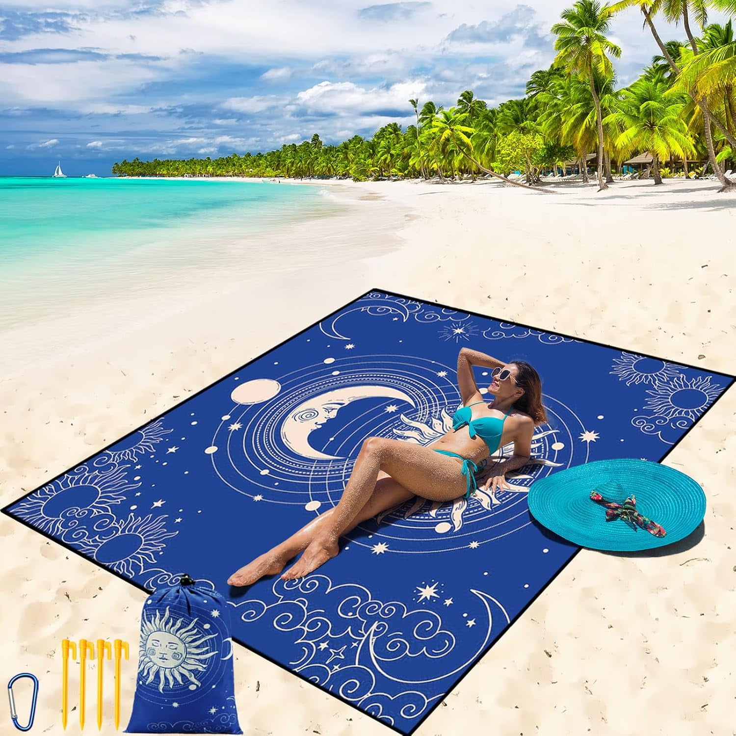 Beach Blanket Waterproof Sandproof Beach Mat 79