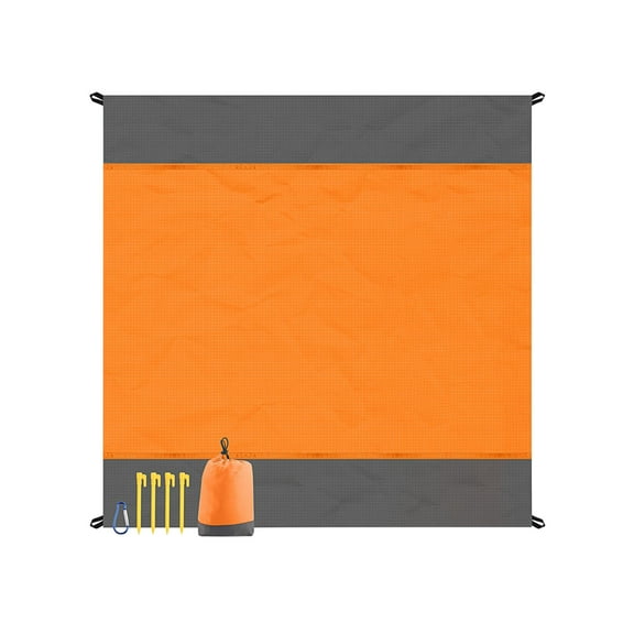 Beach Blanket Waterproof Sandproof Beach Mat 79" X 83" for 2-7 Adults Lightweight Quick Drying Outdoor Picnic Mat Beach Accessories for Travel, Picnic,Camping,Hiking