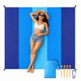 thumbnail image 1 of Beach Blanket Waterproof Sandproof Beach Mat 79" X 83" for 2-5 Adults Quick Drying Outdoor Picnic Mat Beach Accessories for Travel, Camping, Hiking, 1 of 6