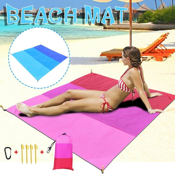 Beach Blanket1PC,Waterproof Picnic Mat Sand-Resistant Outdoor Blanket for Parks, Camping, Festivals(Blue)