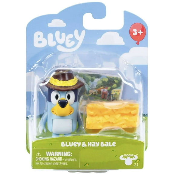 Beach Bluey & Hay Bale Mini Figure
